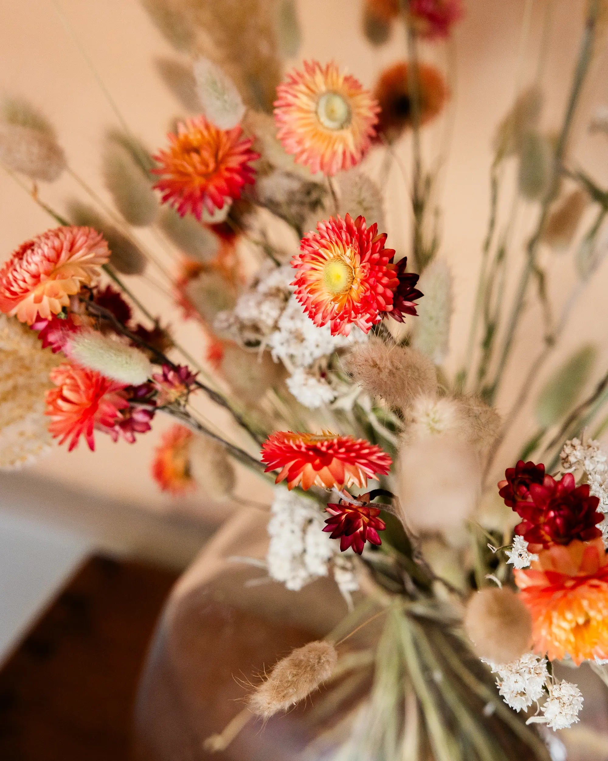 Torkade blommor - Torkad Bukett Aprikos