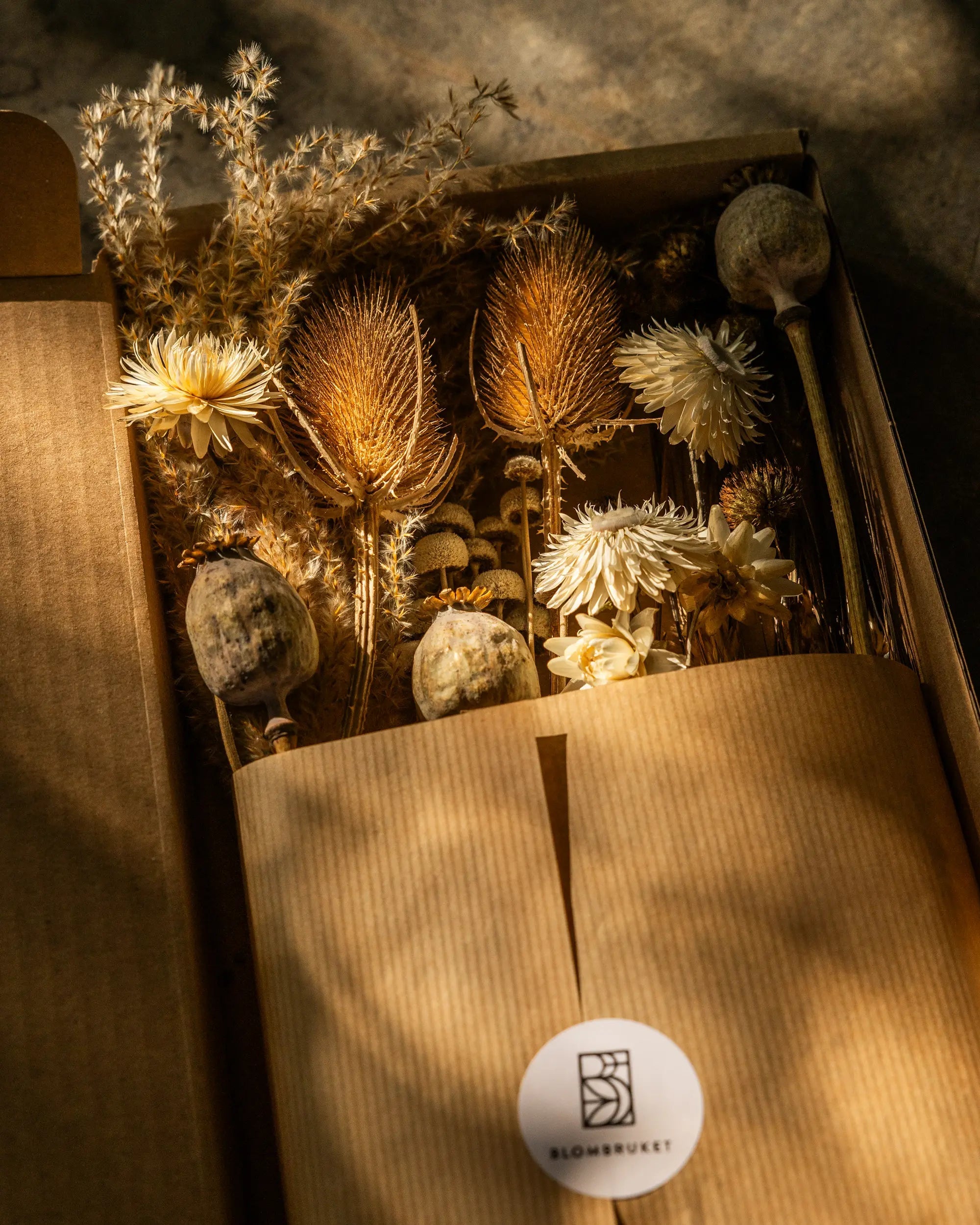 Torkade blommor - Torkad Bukett Natur
