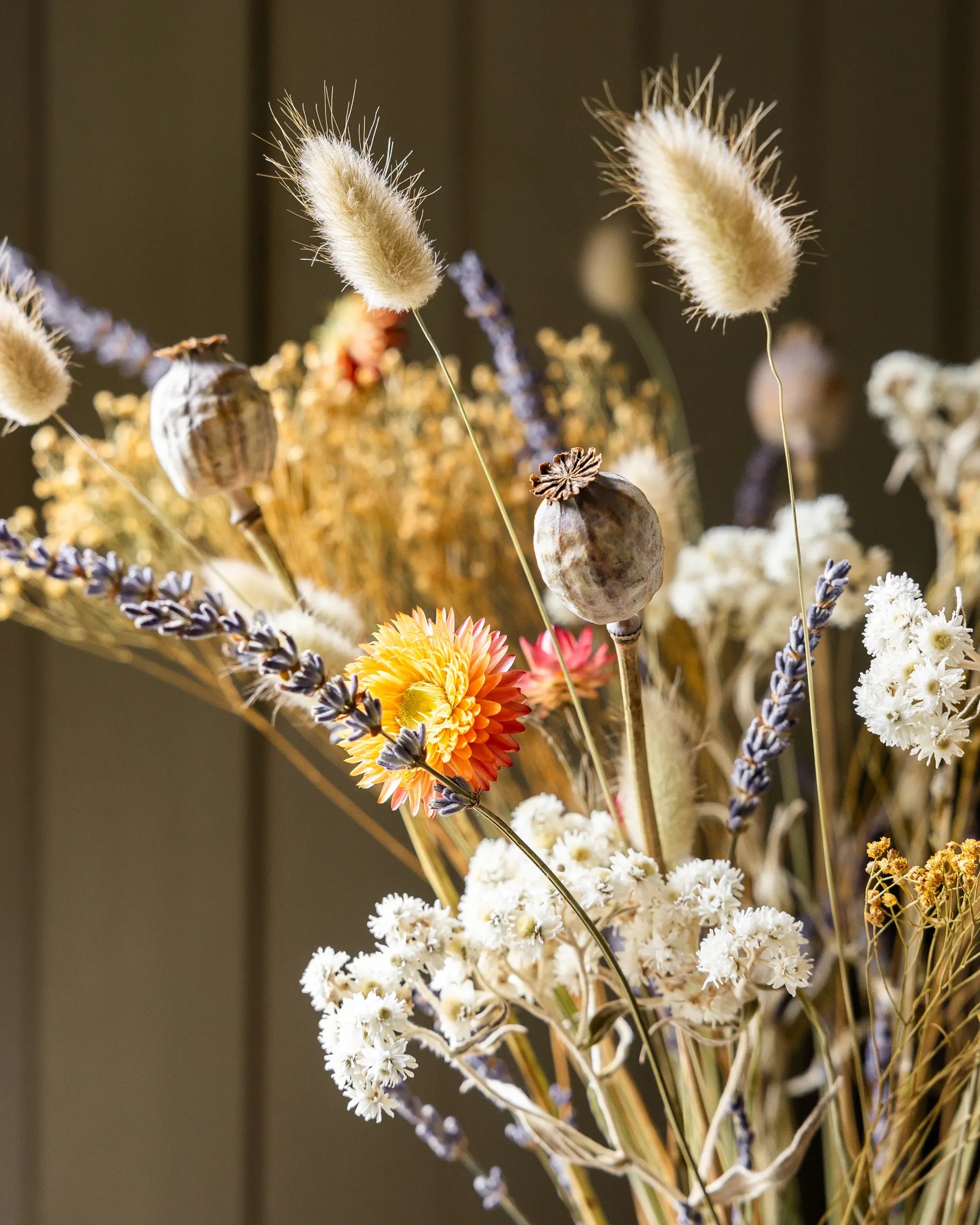 Torkade blommor - Torkad Bukett Solnedgång