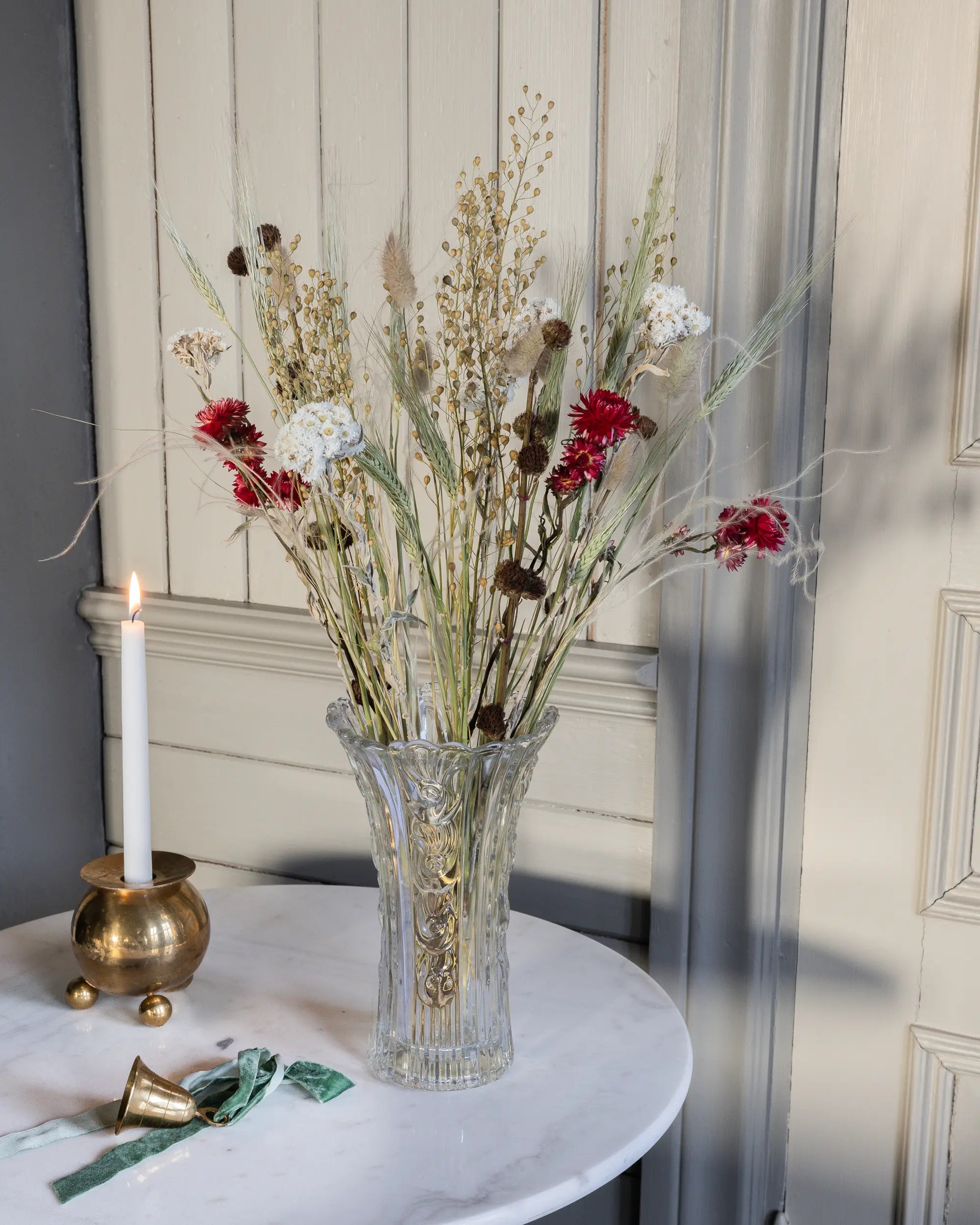 Torkade blommor - Torkad Bukett Vinterglöd