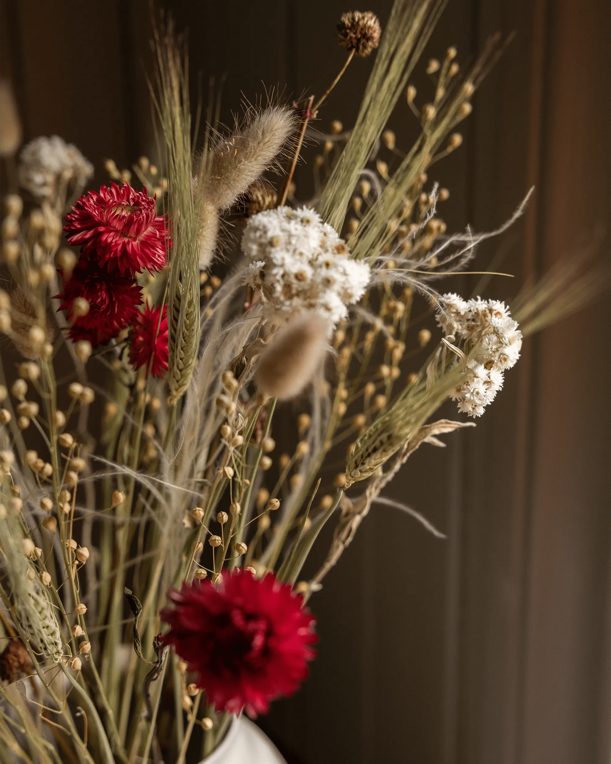 Torkade blommor - Torkad Bukett Vinterglöd